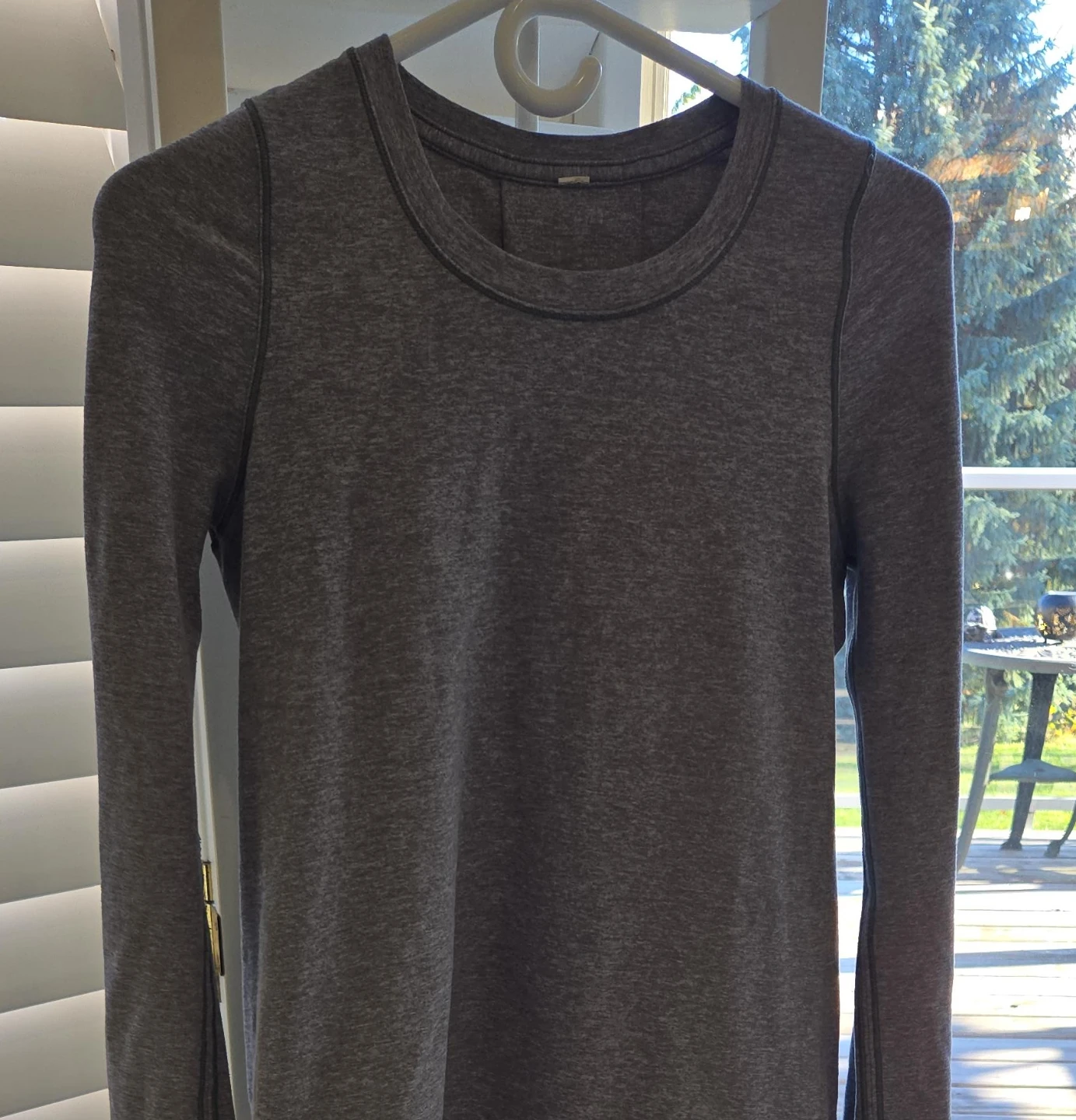 Lululemon Grey Long Sleeve Top image indicator(2)