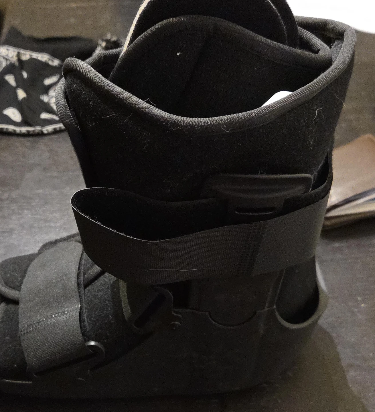 Black Medical Walking Boot