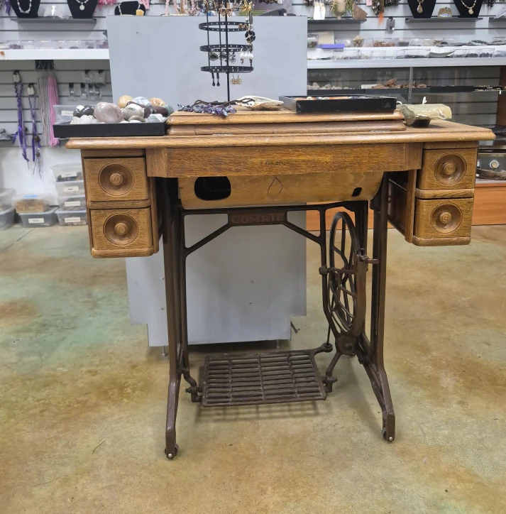 Antique 'Comrie' Treadle Sewing Machine