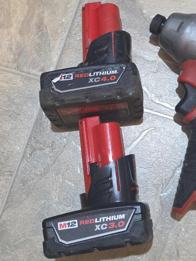Milwaukee M12 RedLithium XC 4.0 & 3.0 Batteries