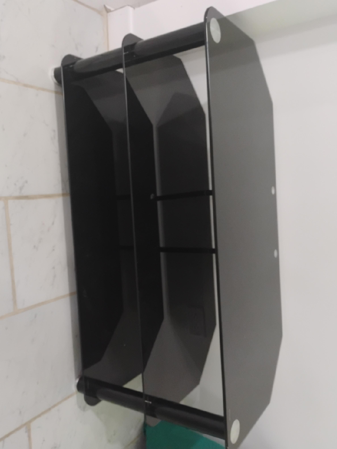 Black Magazine Rack