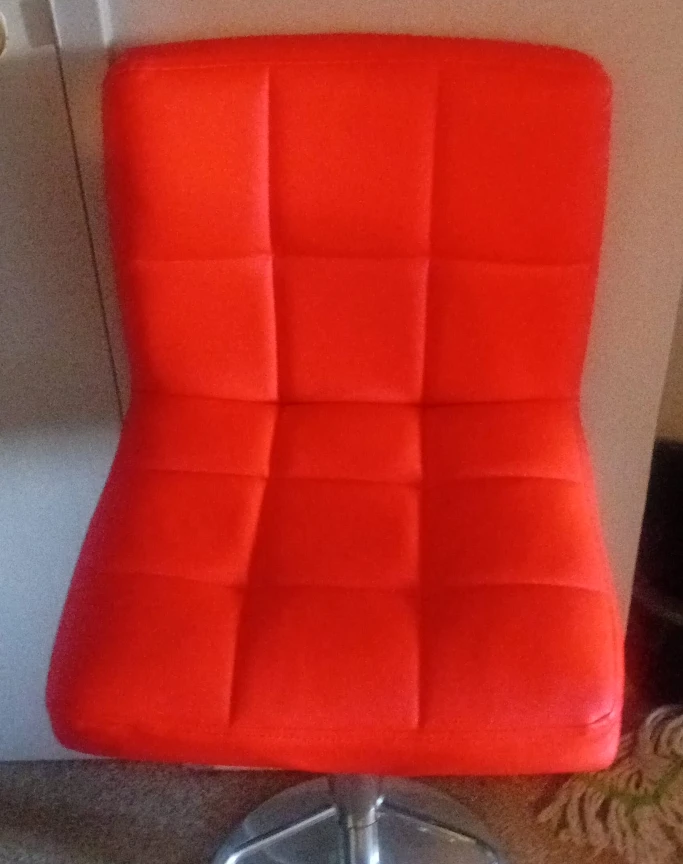 Red Swivel Bar Stool
