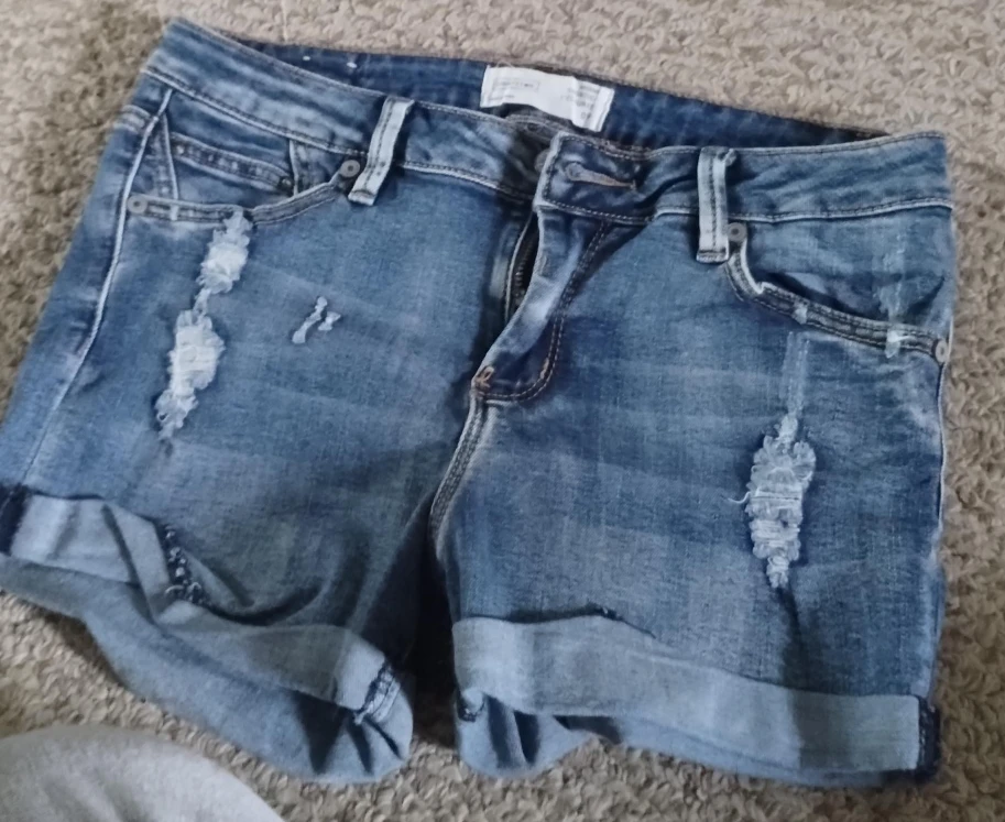 Abercrombie & Fitch Distressed Denim Shorts