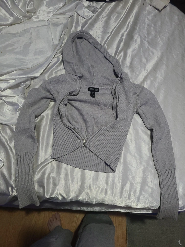 Streetwear Society Knit Zip-Up Hoodie - Size M