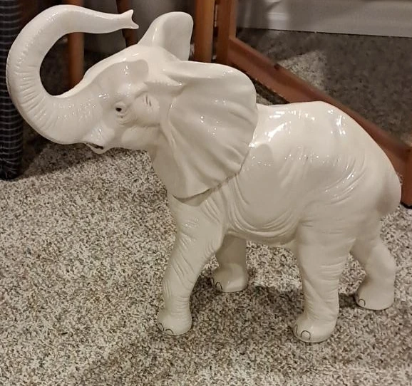 Ceramic Elephant Figurine - Home Decor