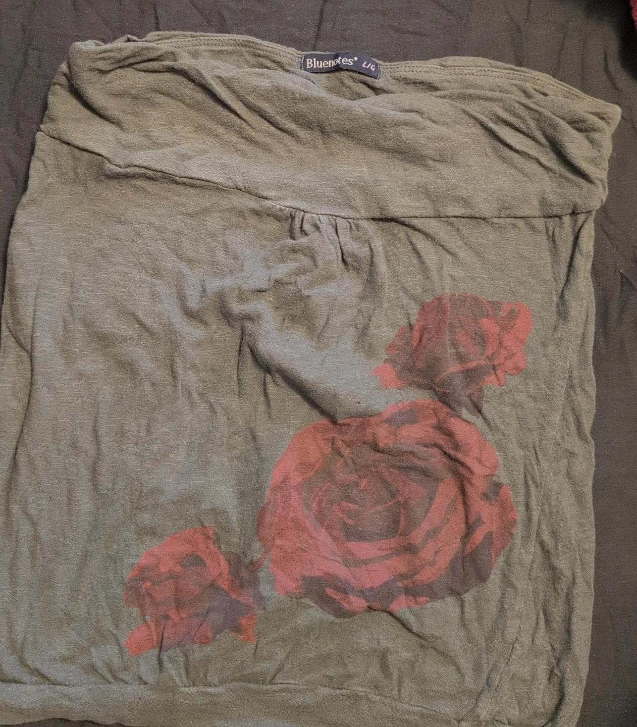 Bluenotes Olive Green Tube Top - Size L/G