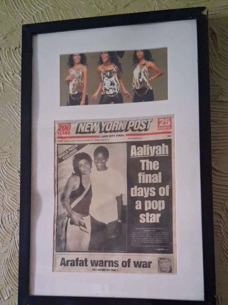 Framed New York Post Aaliyah Newspaper thumbnail