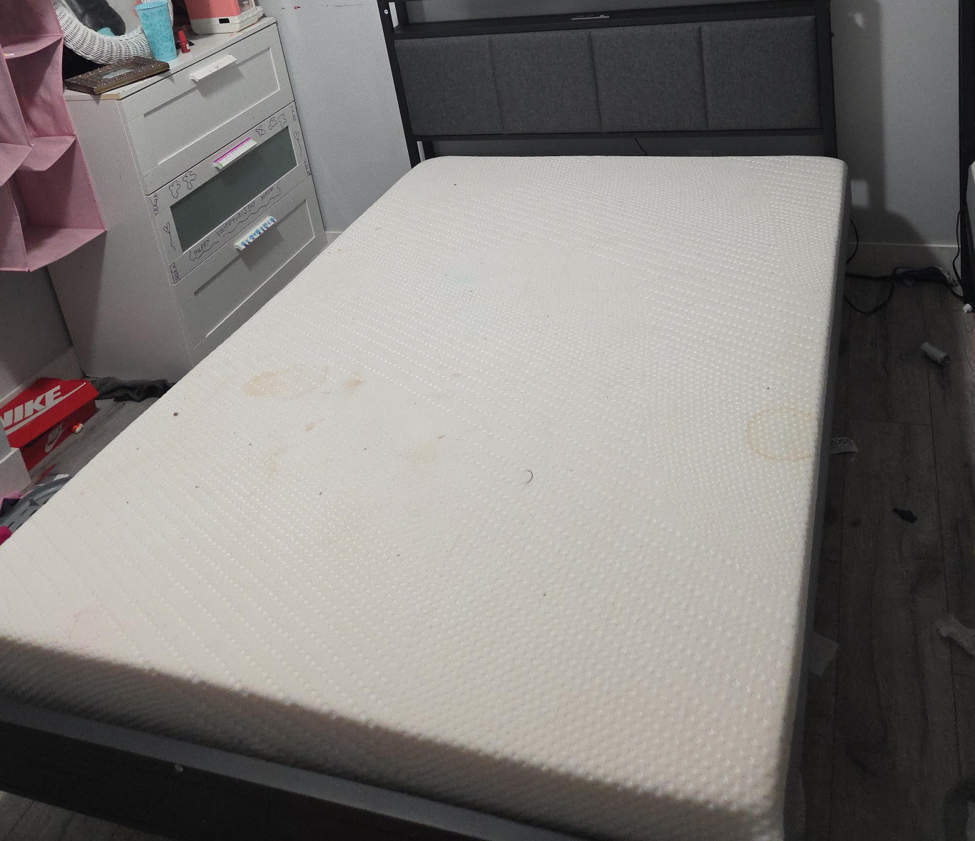 Queen Size Bed Frame with Mattress