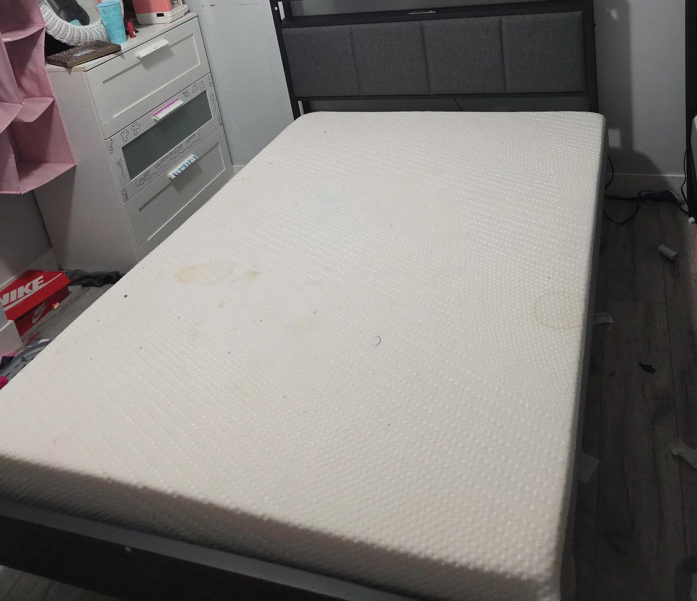 Queen Size Bed Frame with Mattress