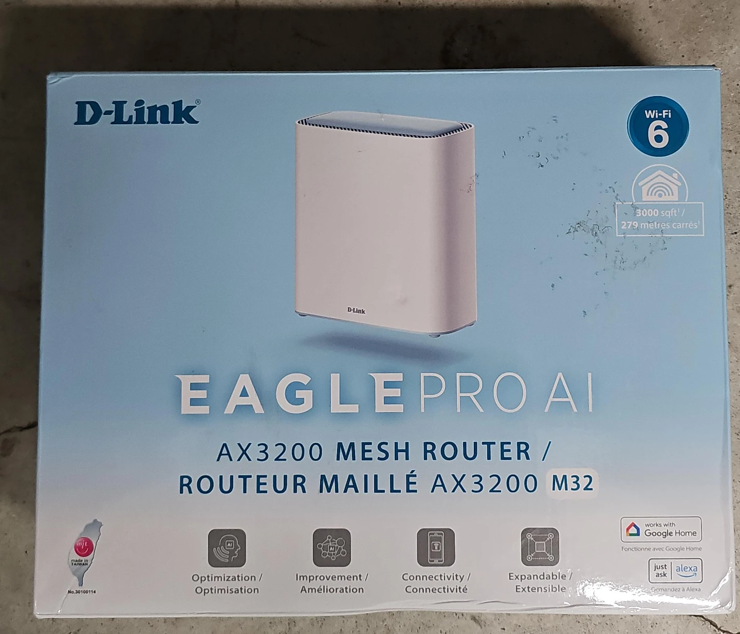 D-Link EAGLE PRO AI AX3200 Mesh Router - New in Box!