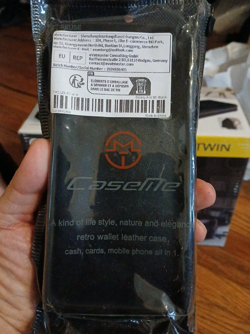 CaseMe Galaxy A16 5G Black Wallet Case - New