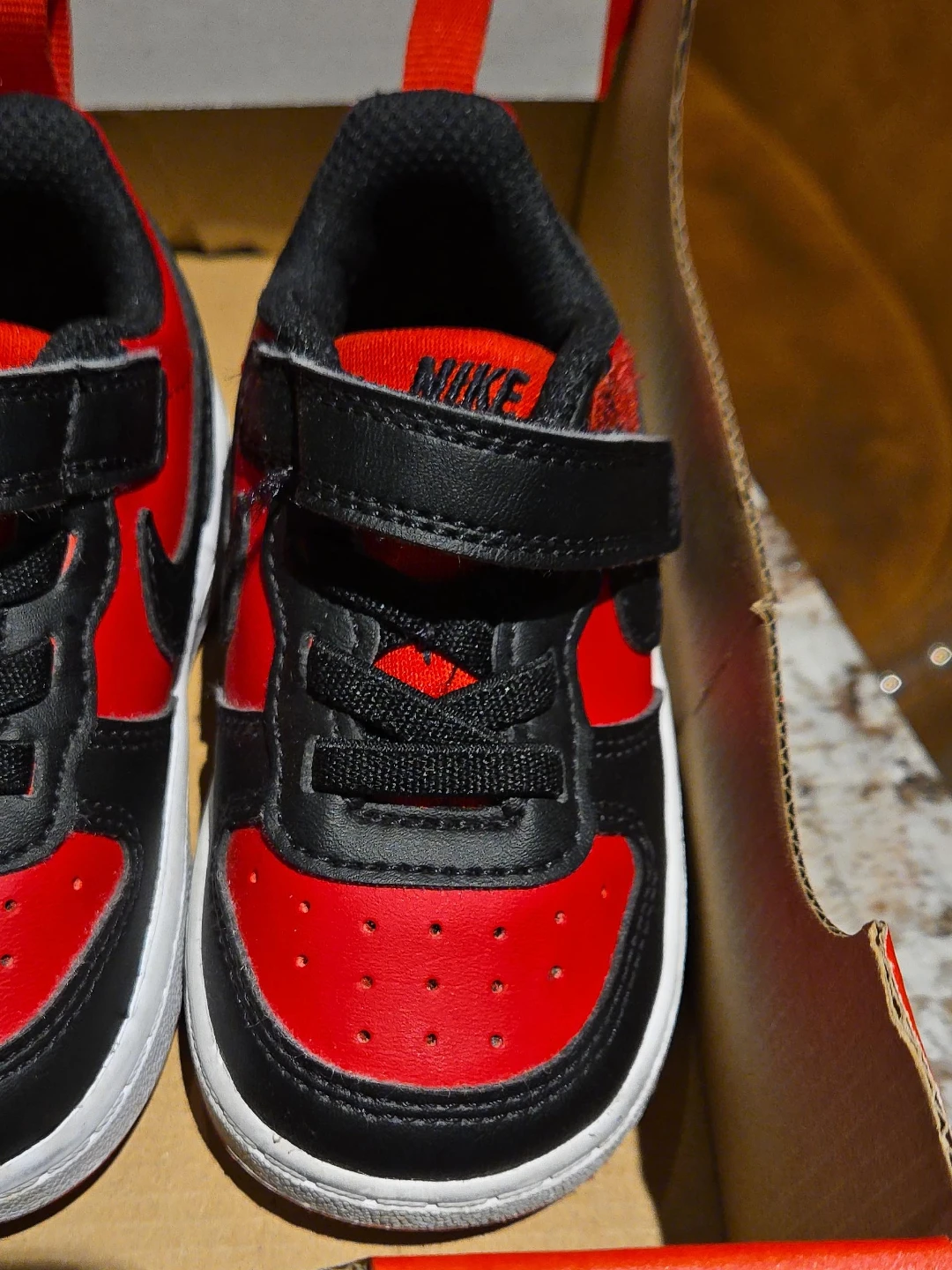 Nike Air Force 1 Toddler Shoes - Red/Black, Size 6