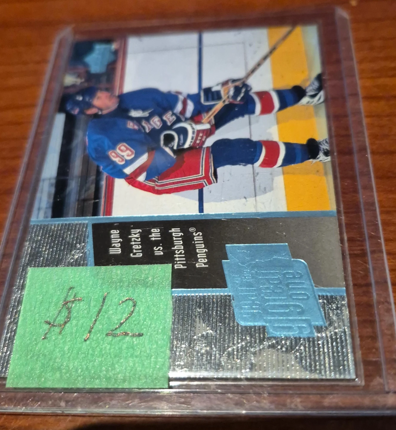 Wayne Gretzky vs. Pittsburgh Penguins Trading Card thumbnail