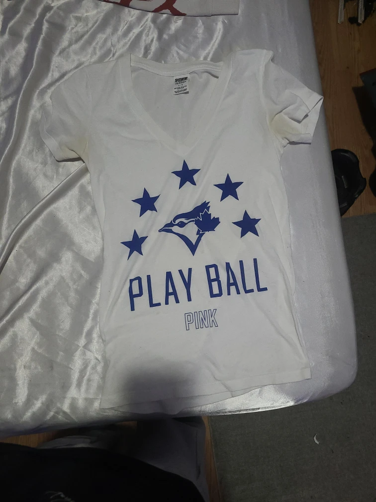 Pink Victoria's Secret Blue Jays T-Shirt - Large