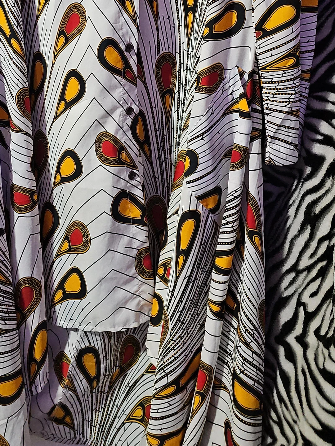 Patterned Button-Up Shirt