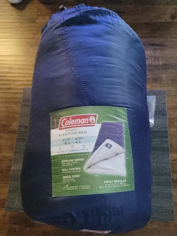 Coleman Brazos Sleeping Bag 20°F to 40°F