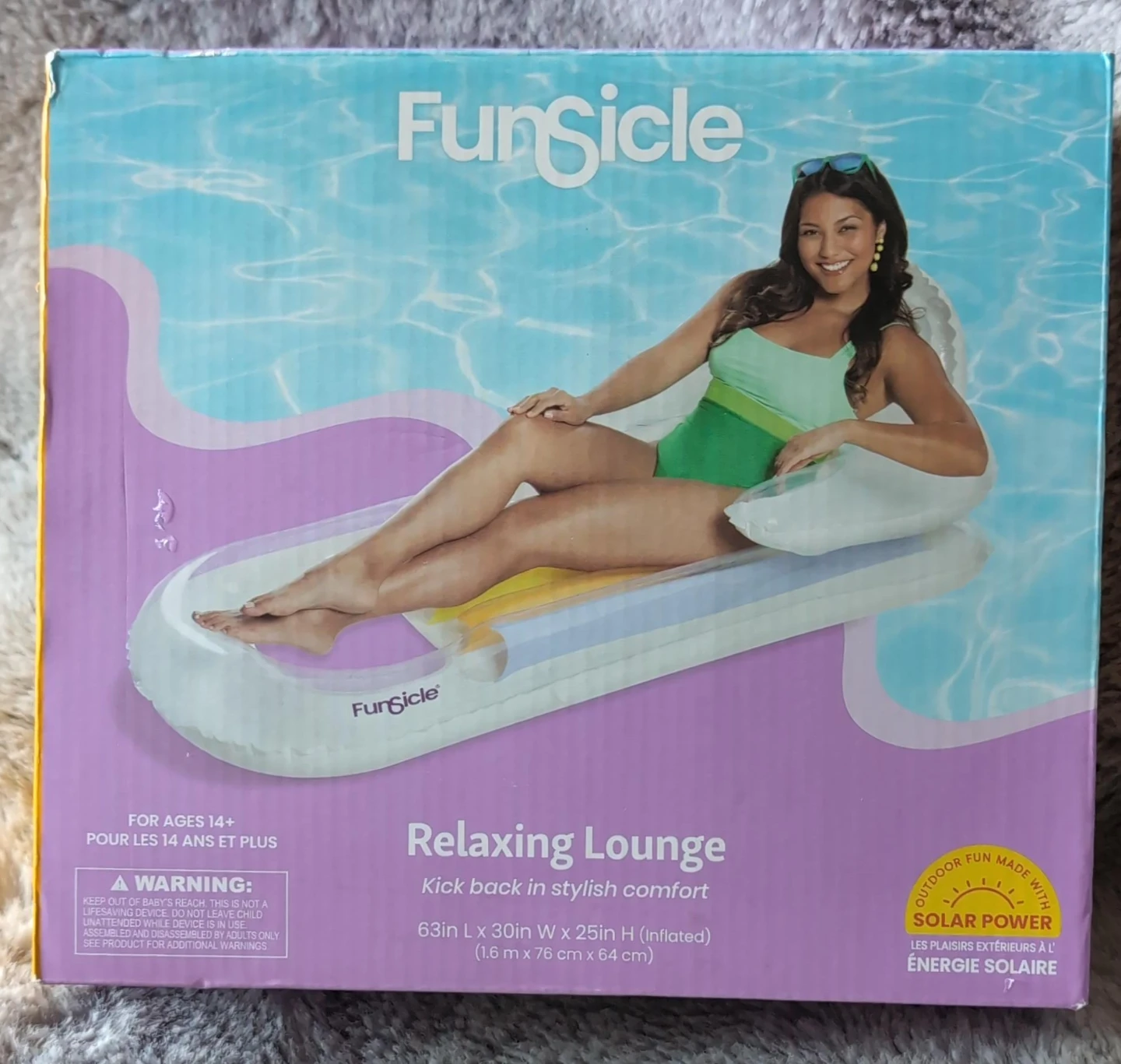 FunSicle Relaxing Lounge - Pool Float for Adults