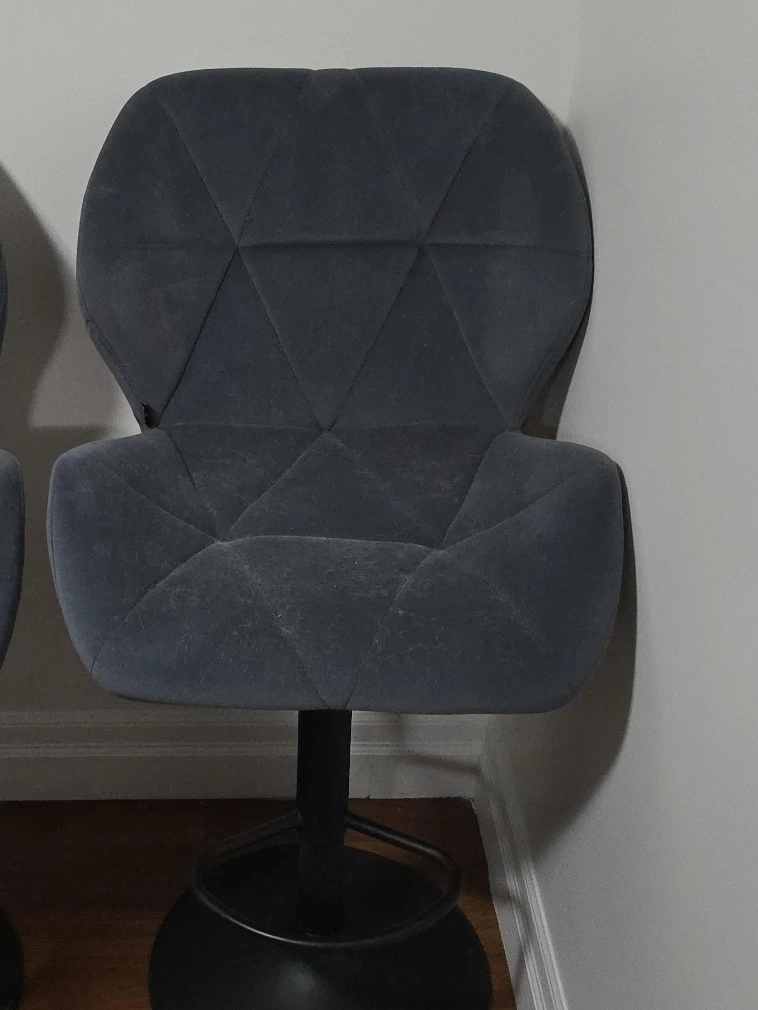 Grey Swivel Bar Stools