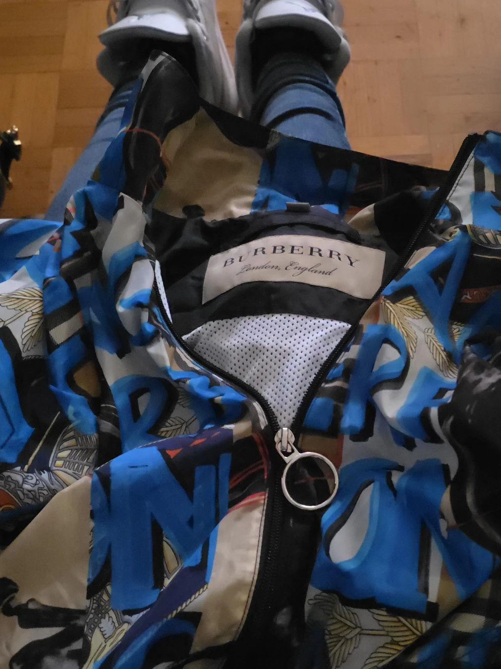 Burberry London England Graphic Print Jacket