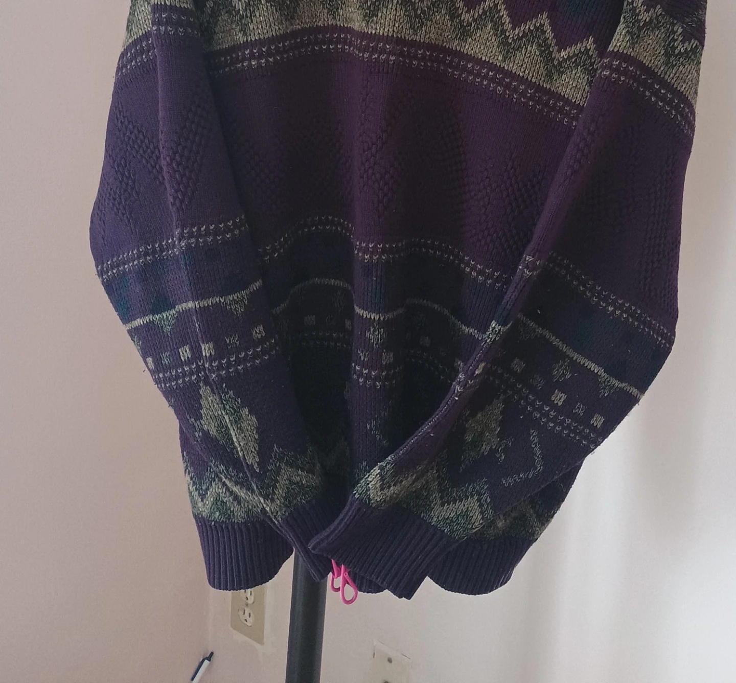 Patterned Knit Sweater