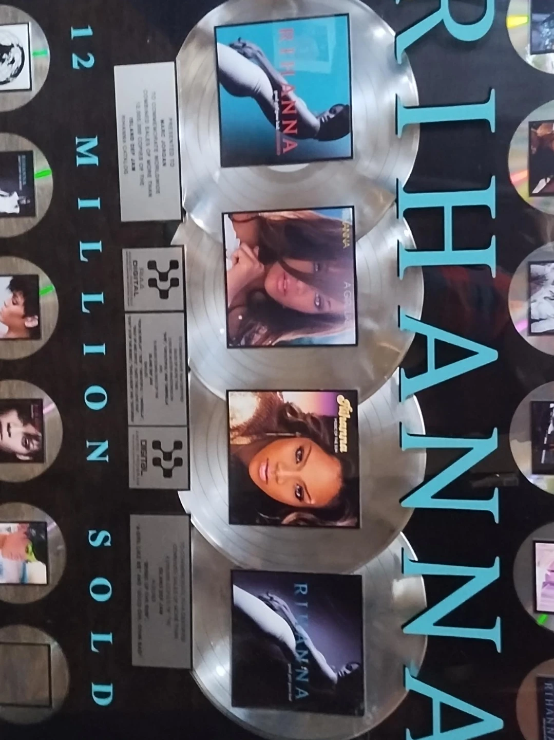 Rihanna Record Award Display