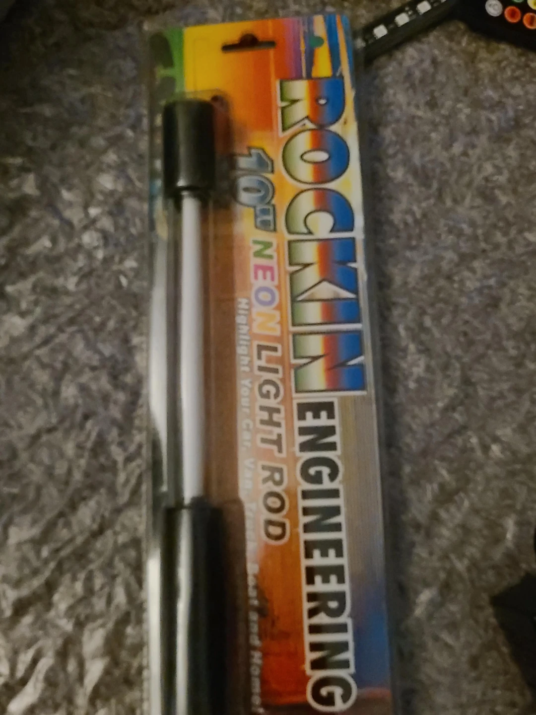 Rockin Engineering 10" Neon Light Rod - New!