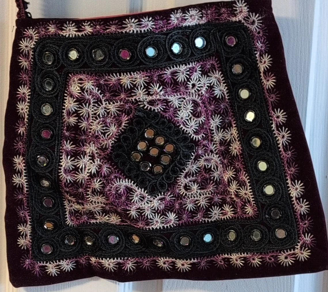 Handmade Embroidered Shoulder Bag