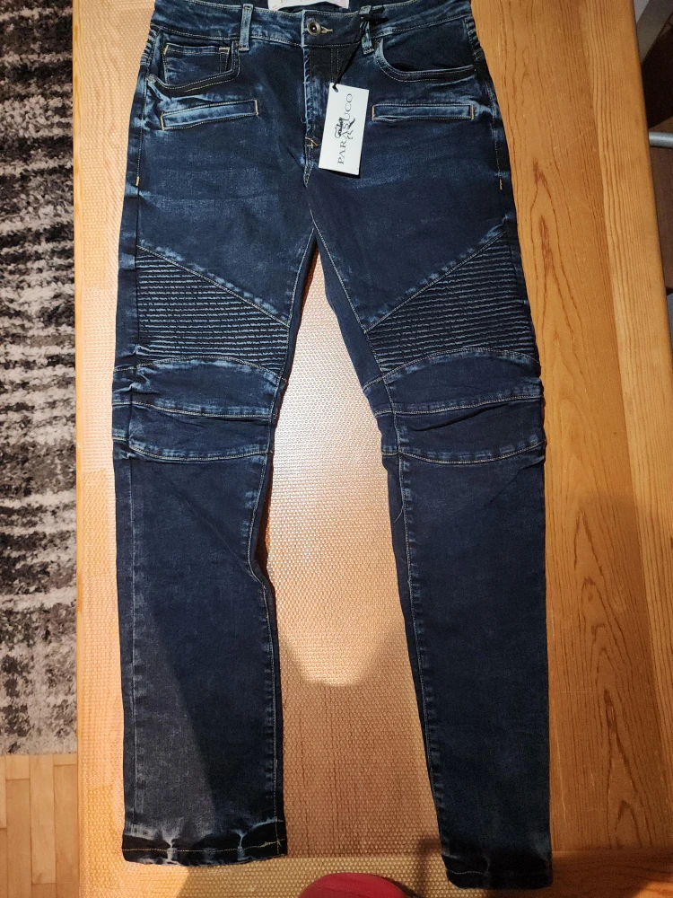 Paracco Moto Jeans - Dark Wash #cleanout