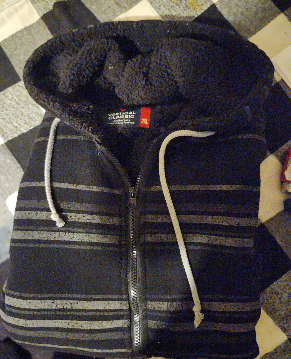 Vertical Classic 2XL Striped Hoodie