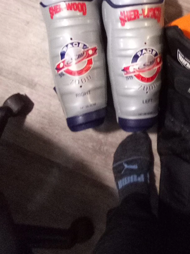 Sher-Wood Hockey Shin Pads - Size 13"