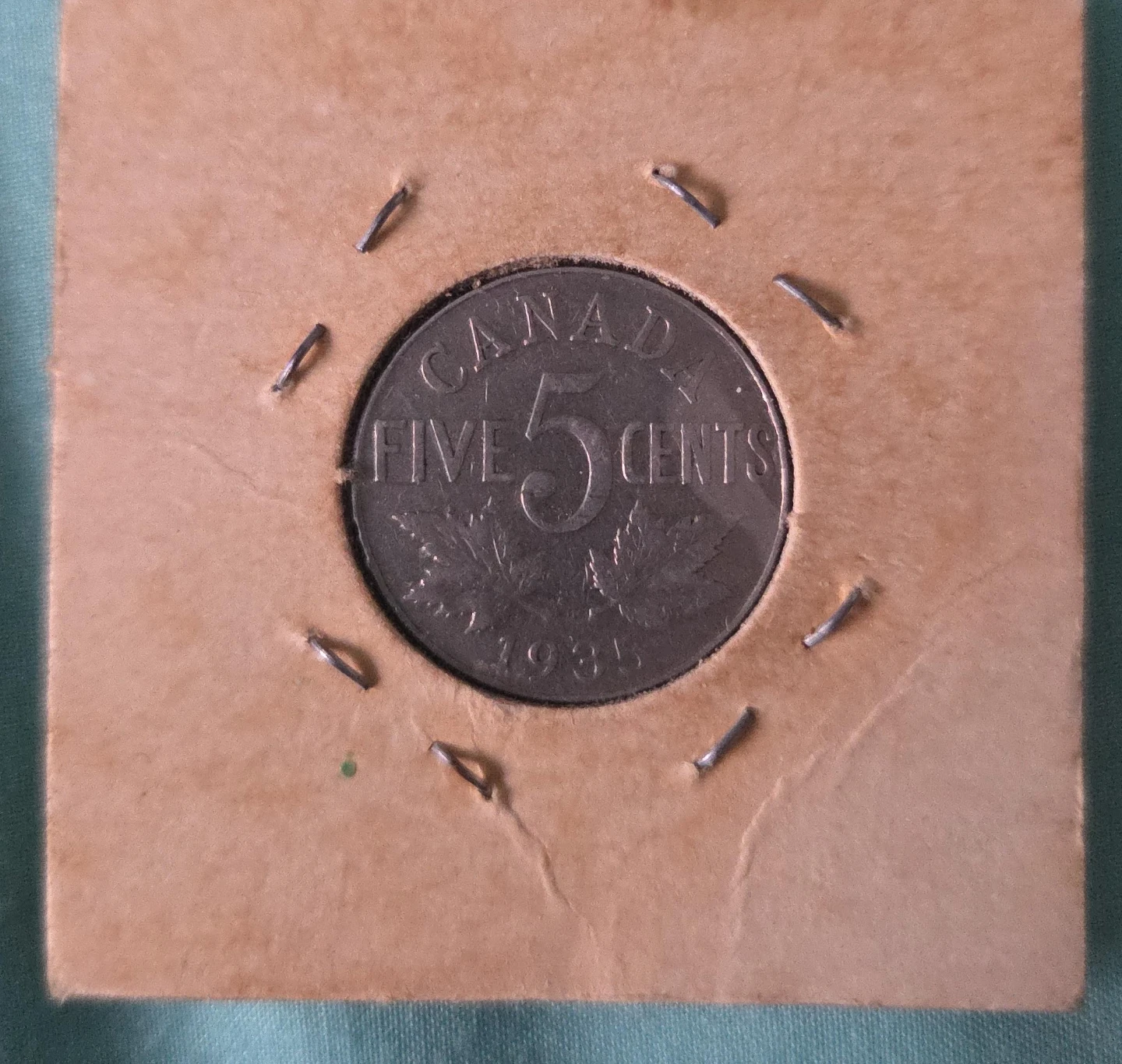 1935 Canada Five Cents Coin