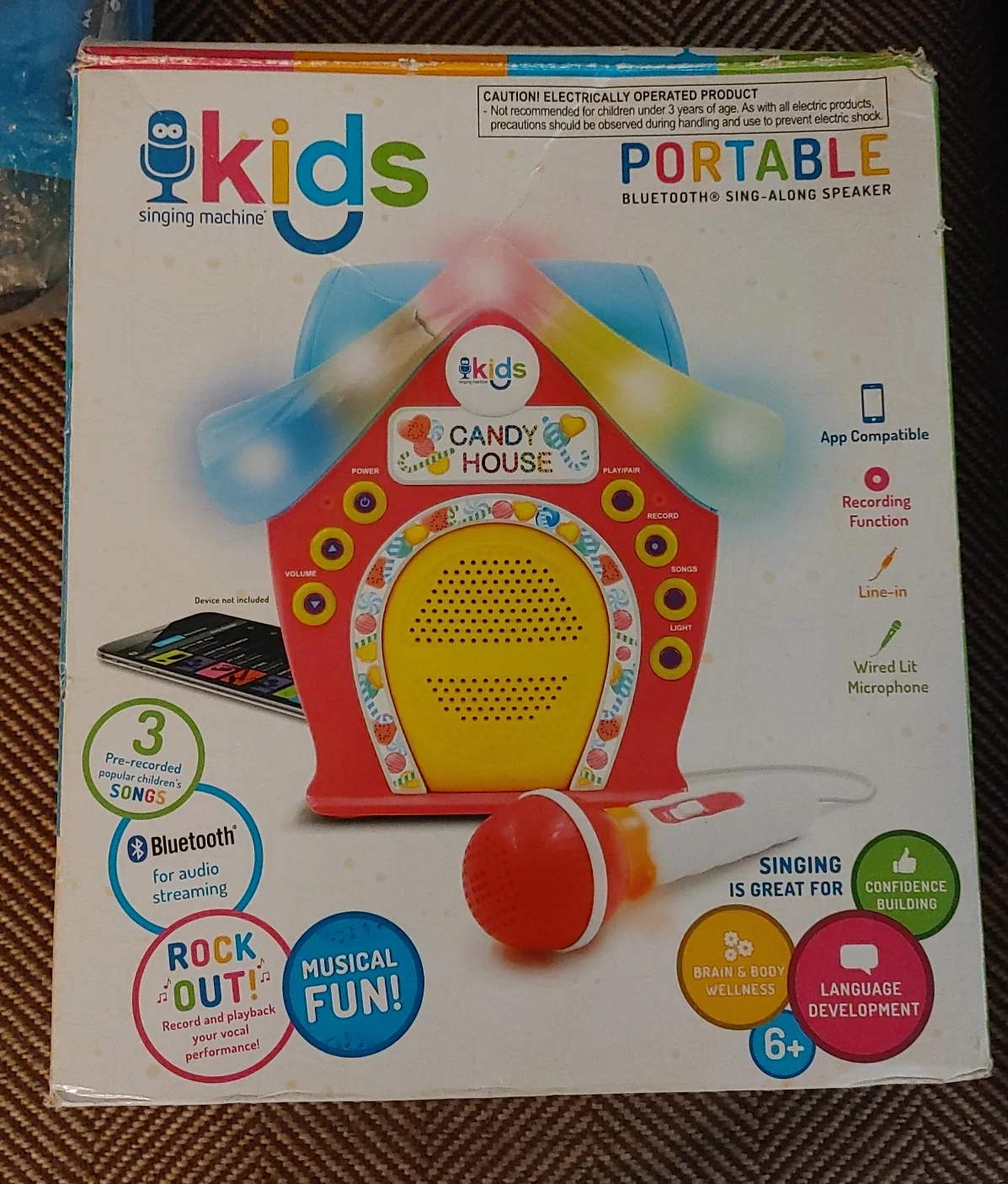 New Kids Singing Machine Candy House Bluetooth Speaker