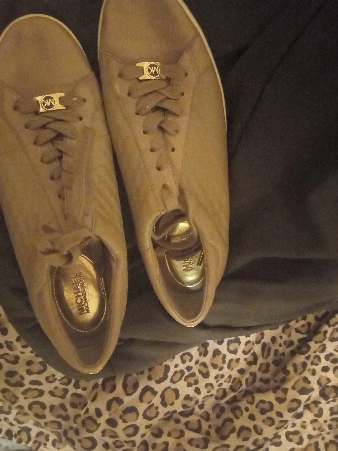 Michael Kors Leather Sneakers Size 7.5