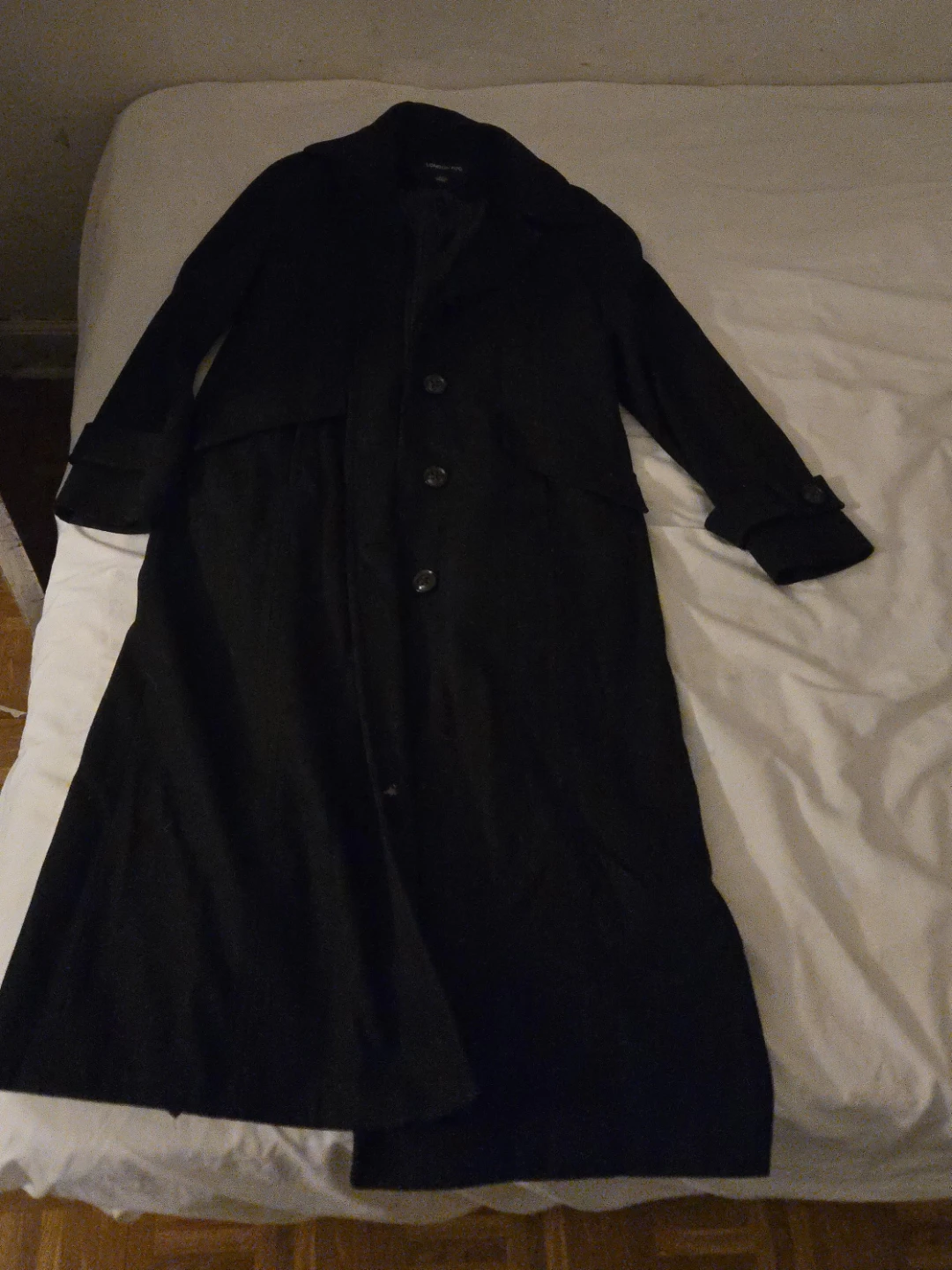 London Fog Black Coat - Size 8P