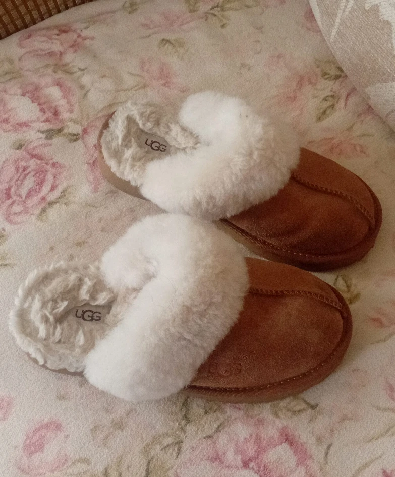 UGG Brown Suede Slippers