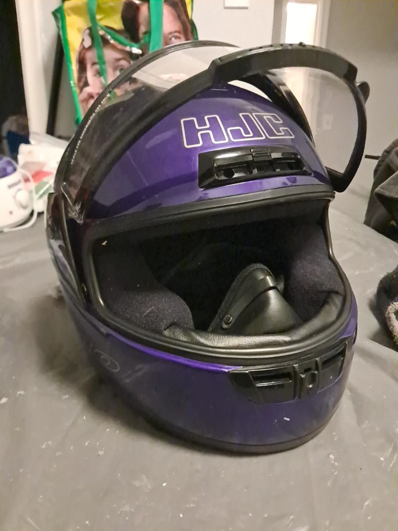 HJC CL-16 Purple Snowmobile Helmet