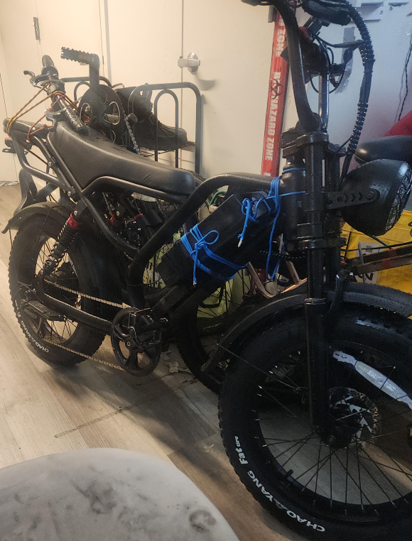 Black Electric Bike