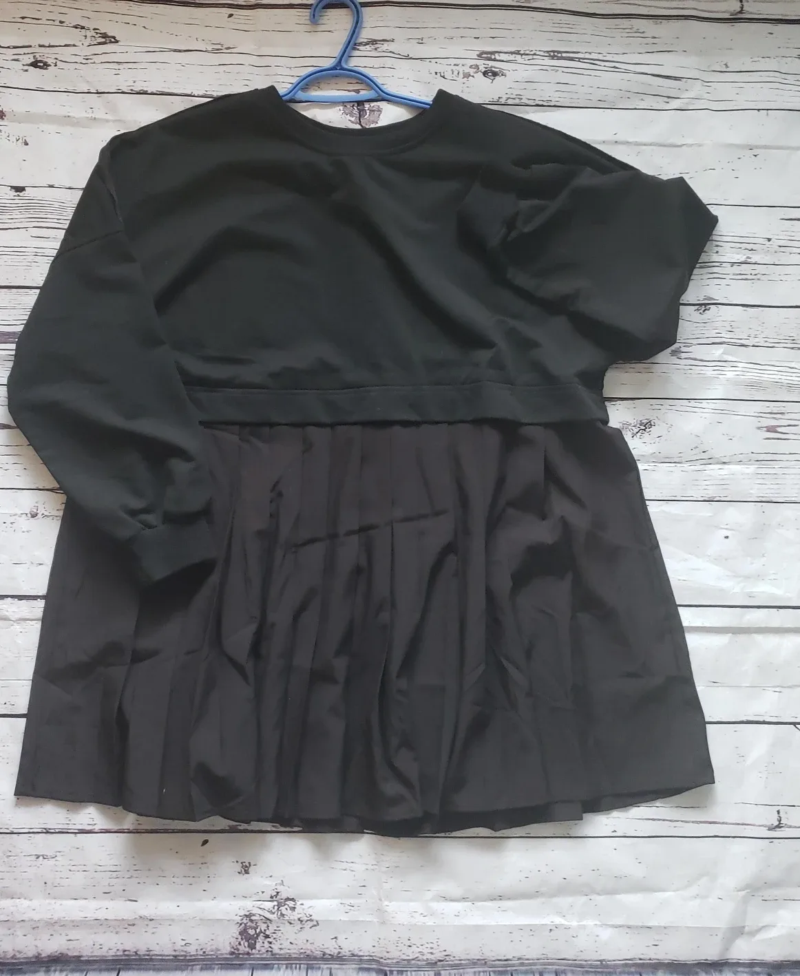 Black Shirt/mini dress NEW Size S