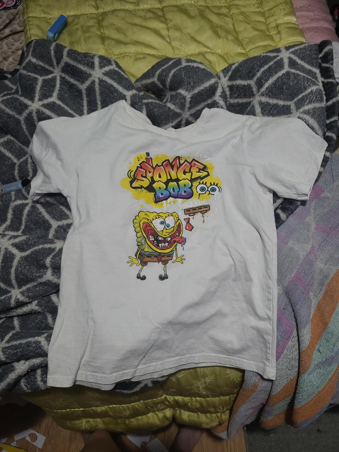 SpongeBob SquarePants White T-Shirt