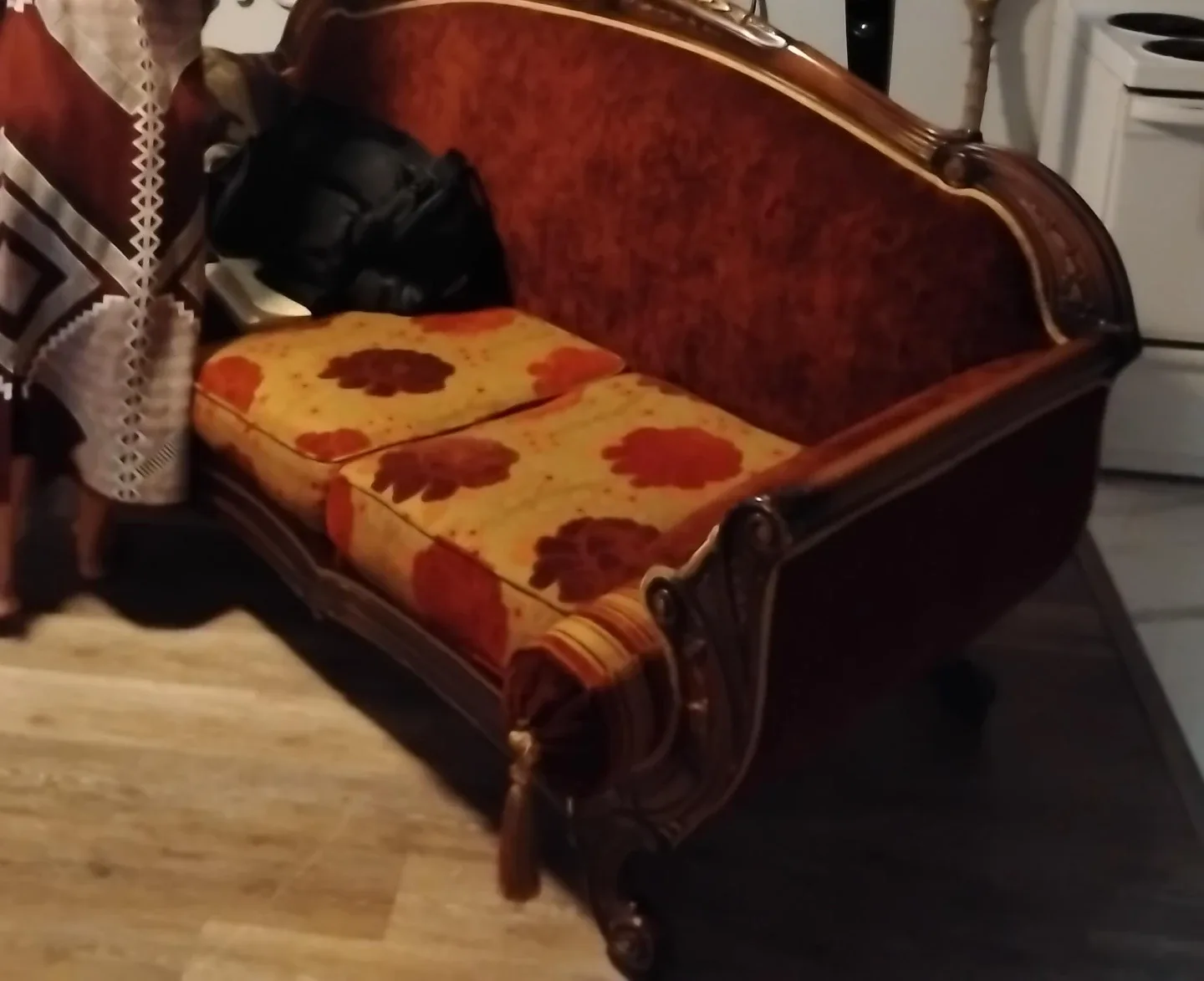 Antique Style Loveseat - Ornate Details