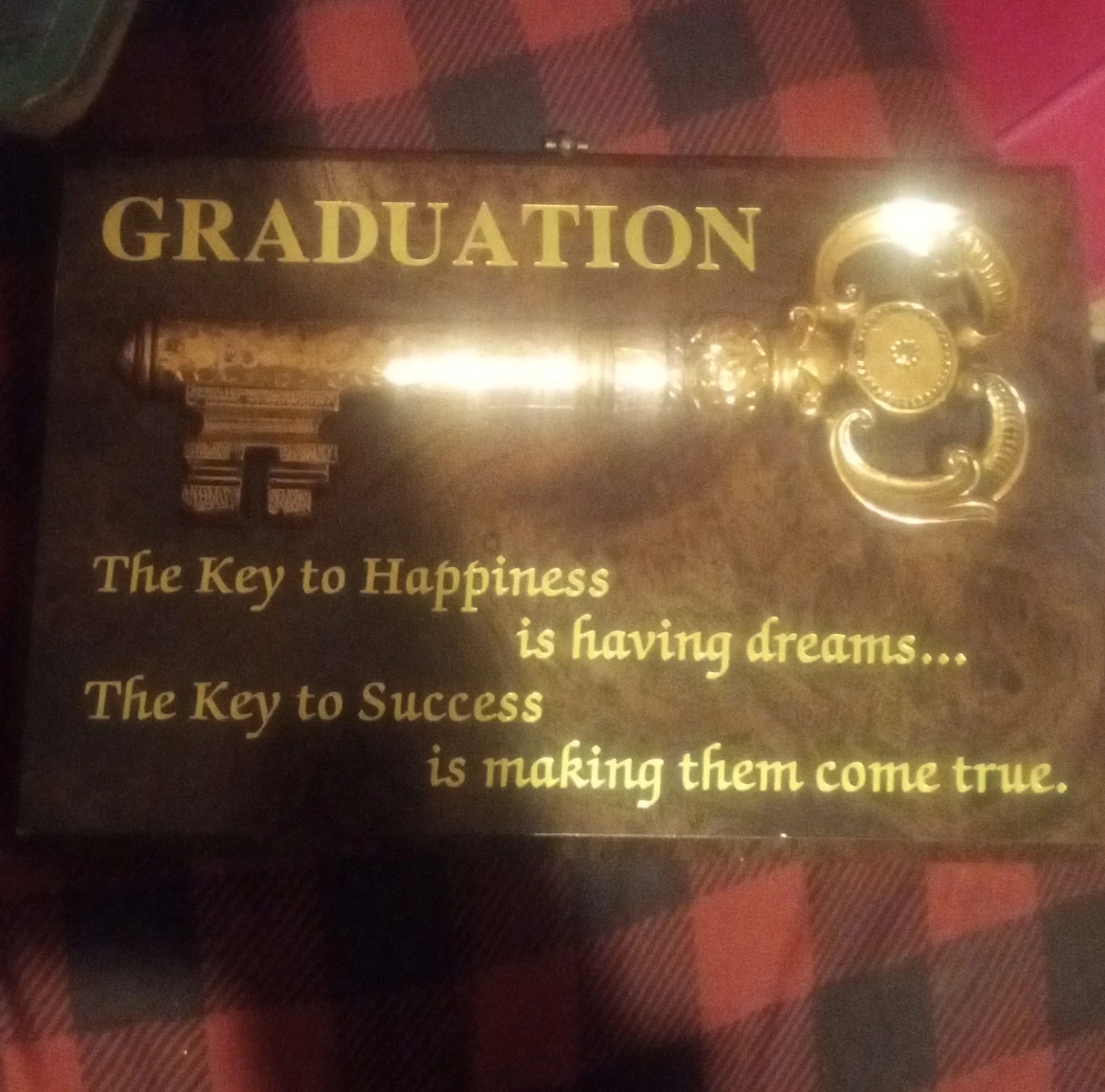 Graduation Keepsake Box - Key to Happiness & Success