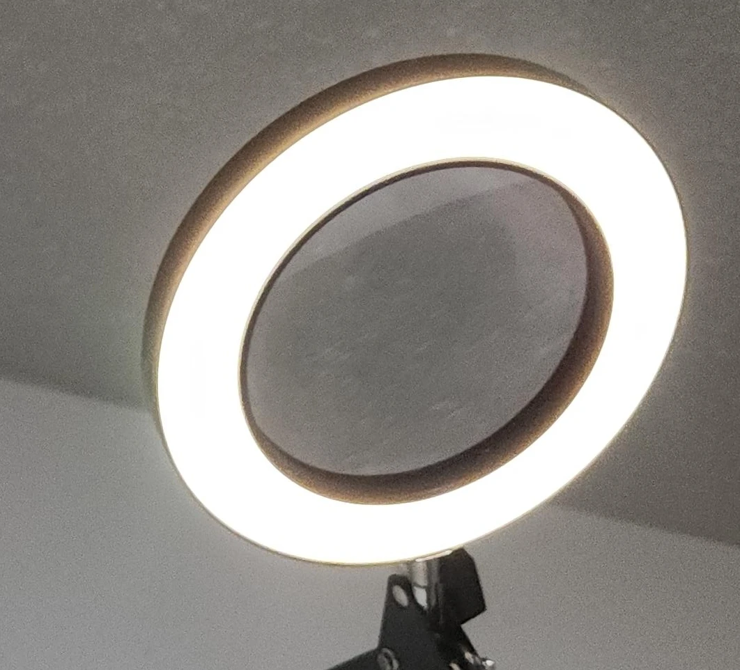 LED Ring Light with Adjustable Stand and Mirror Lens. - photo 2
