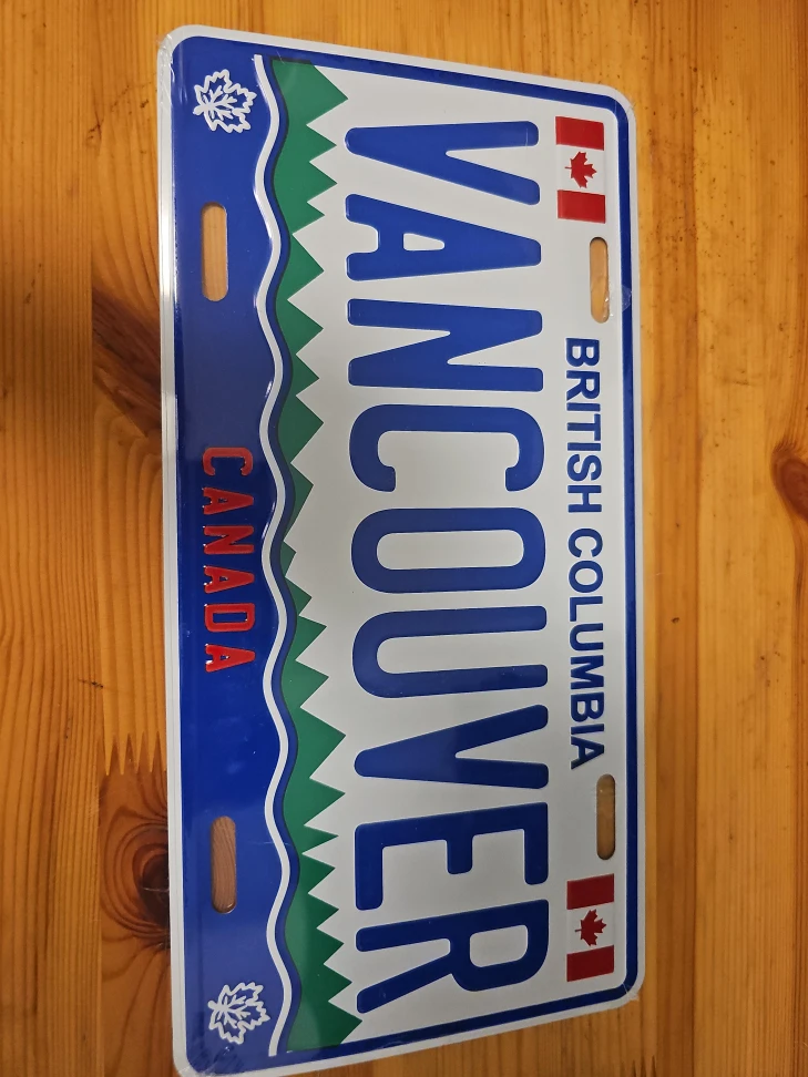 Vancouver British Columbia Canada License Plate