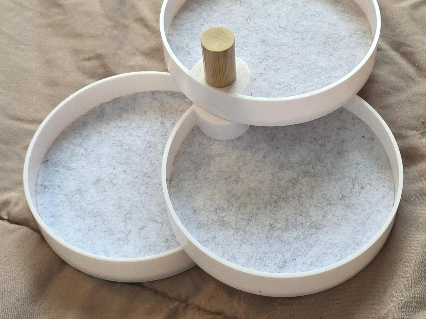 White 3-Tier Round Organizer 🏆