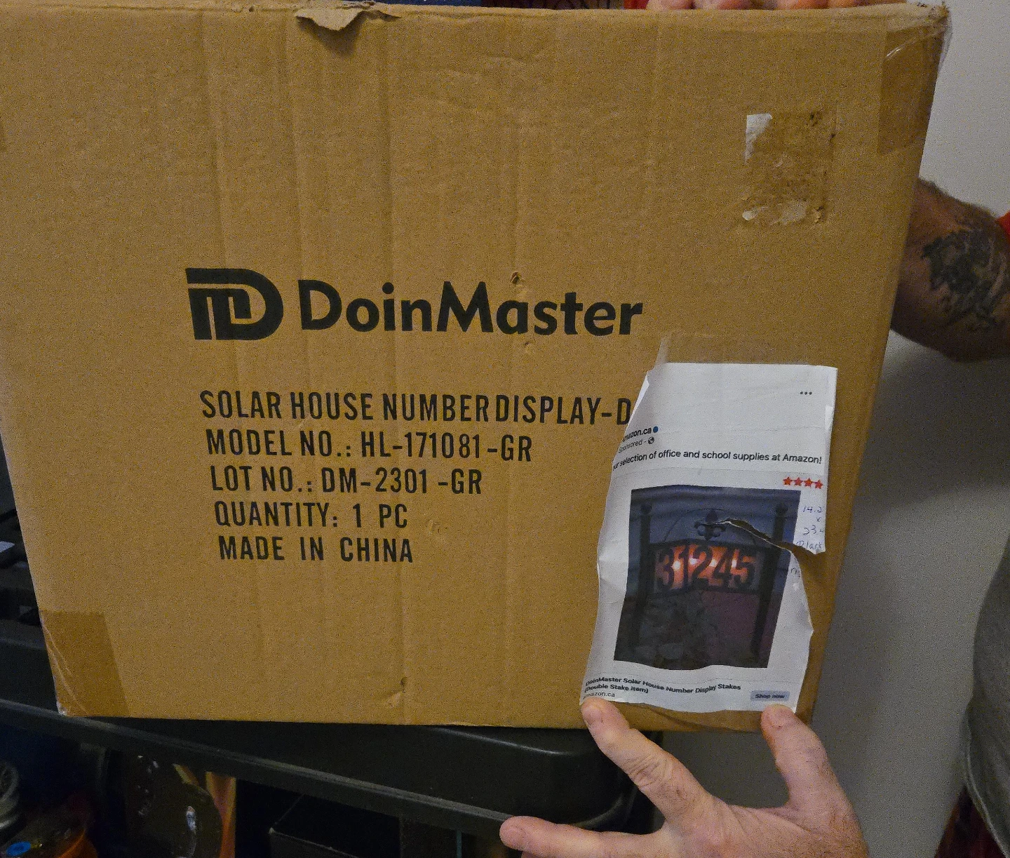 DoinMaster Solar House Number Display HL-171081-GR