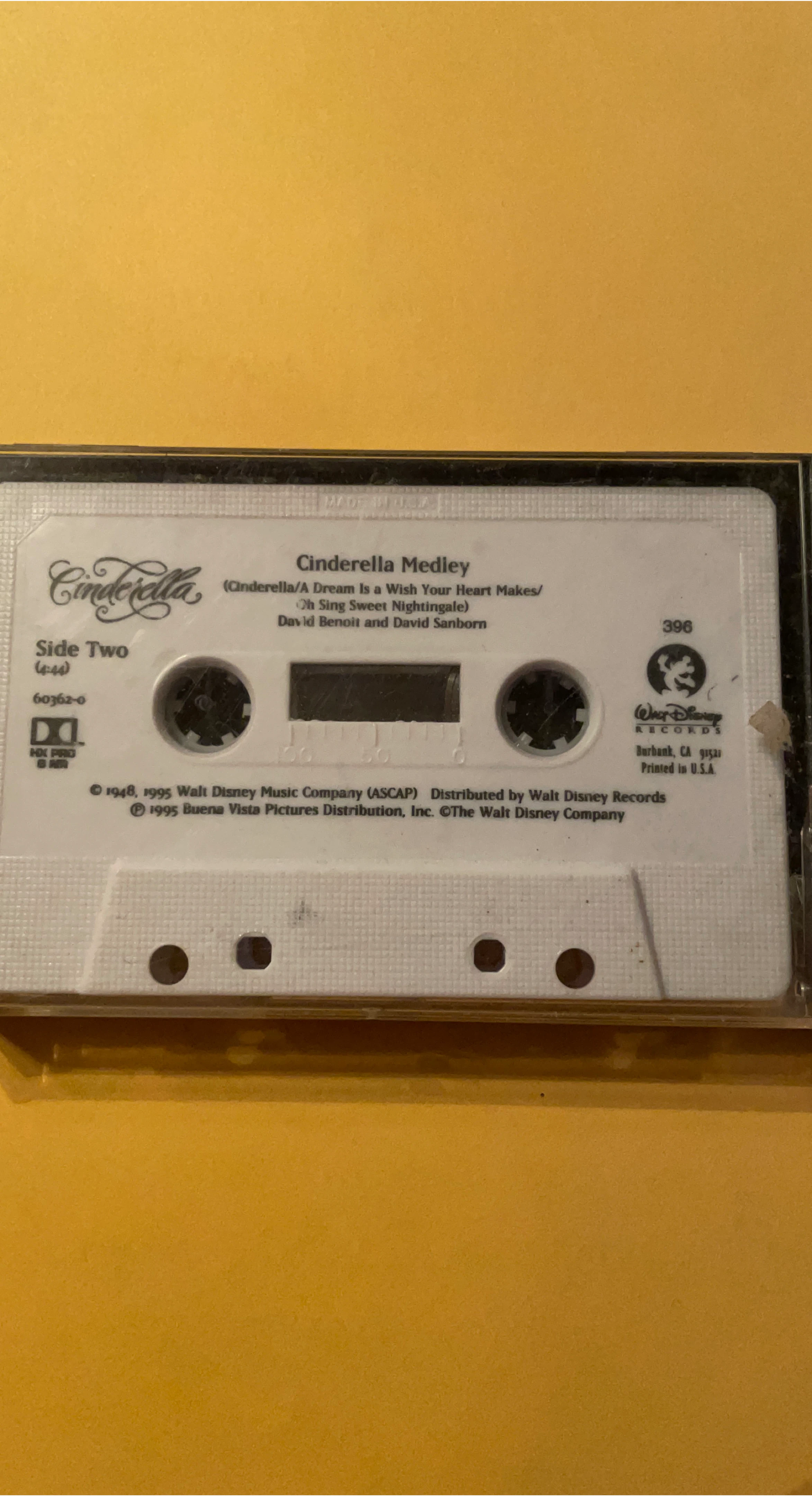 Cinderella Medley Audio Cassette Tape 🥕