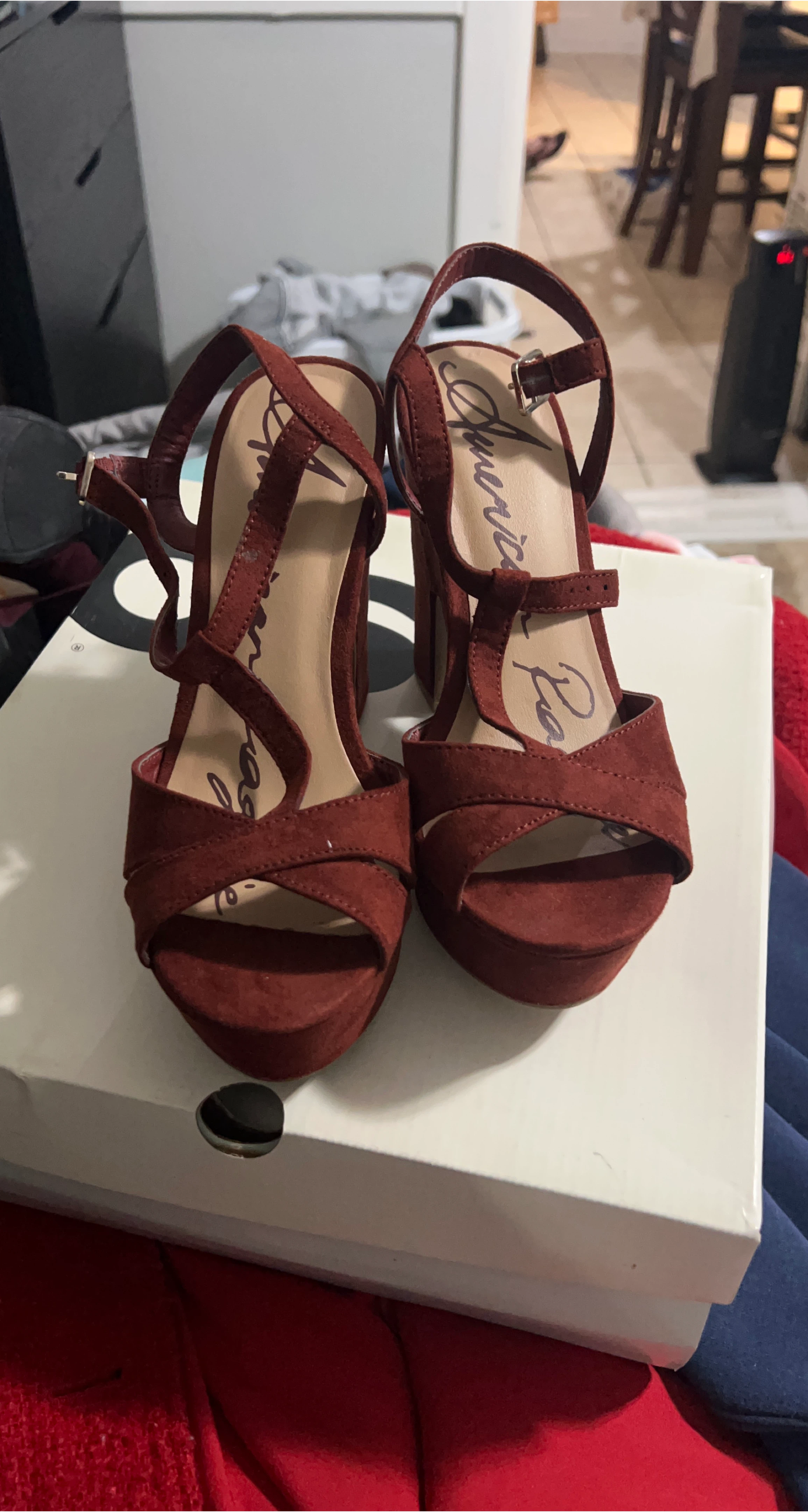 American Rag Burgundy Heels