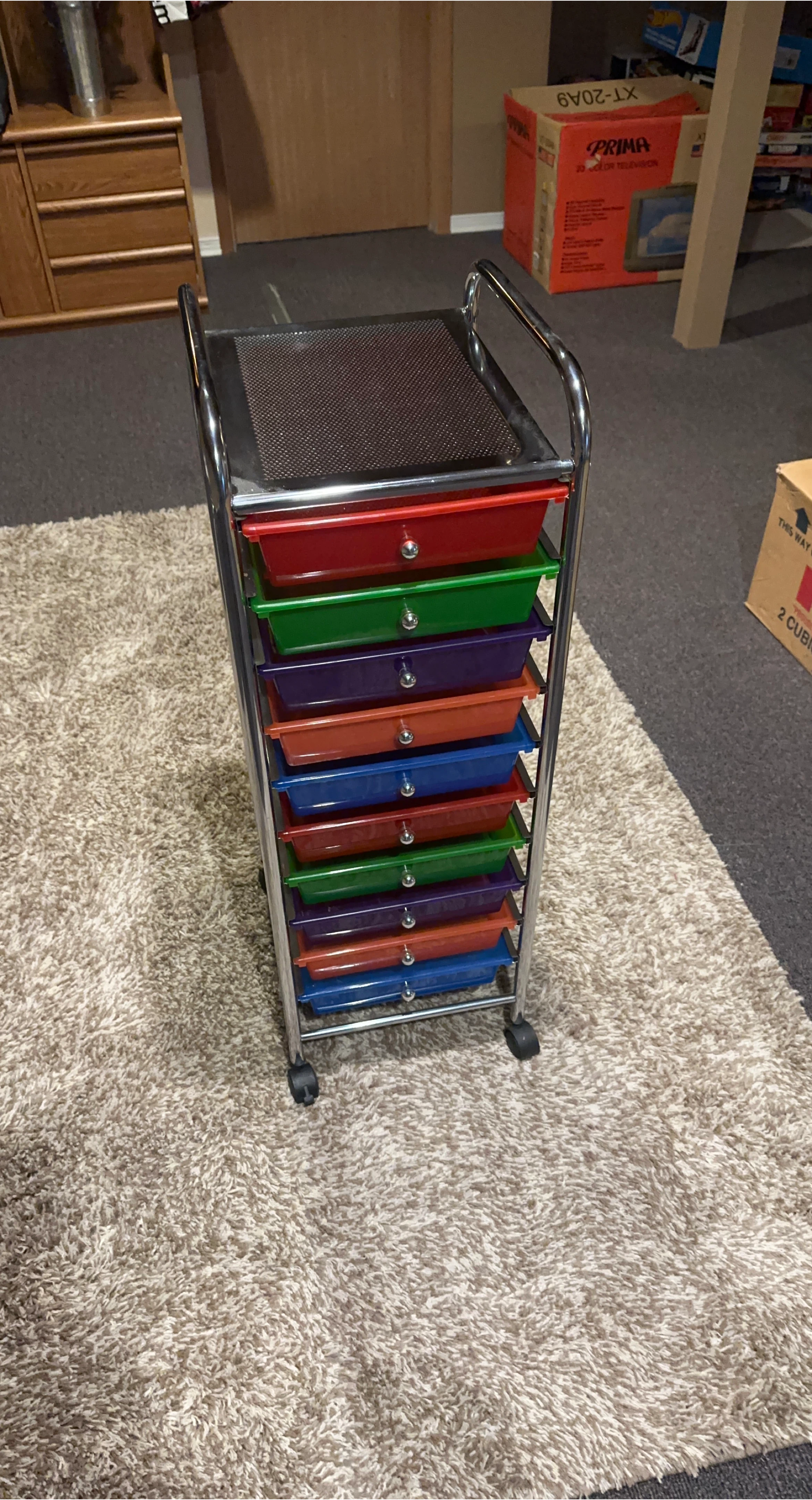 Rolling Cart with 10 Drawers