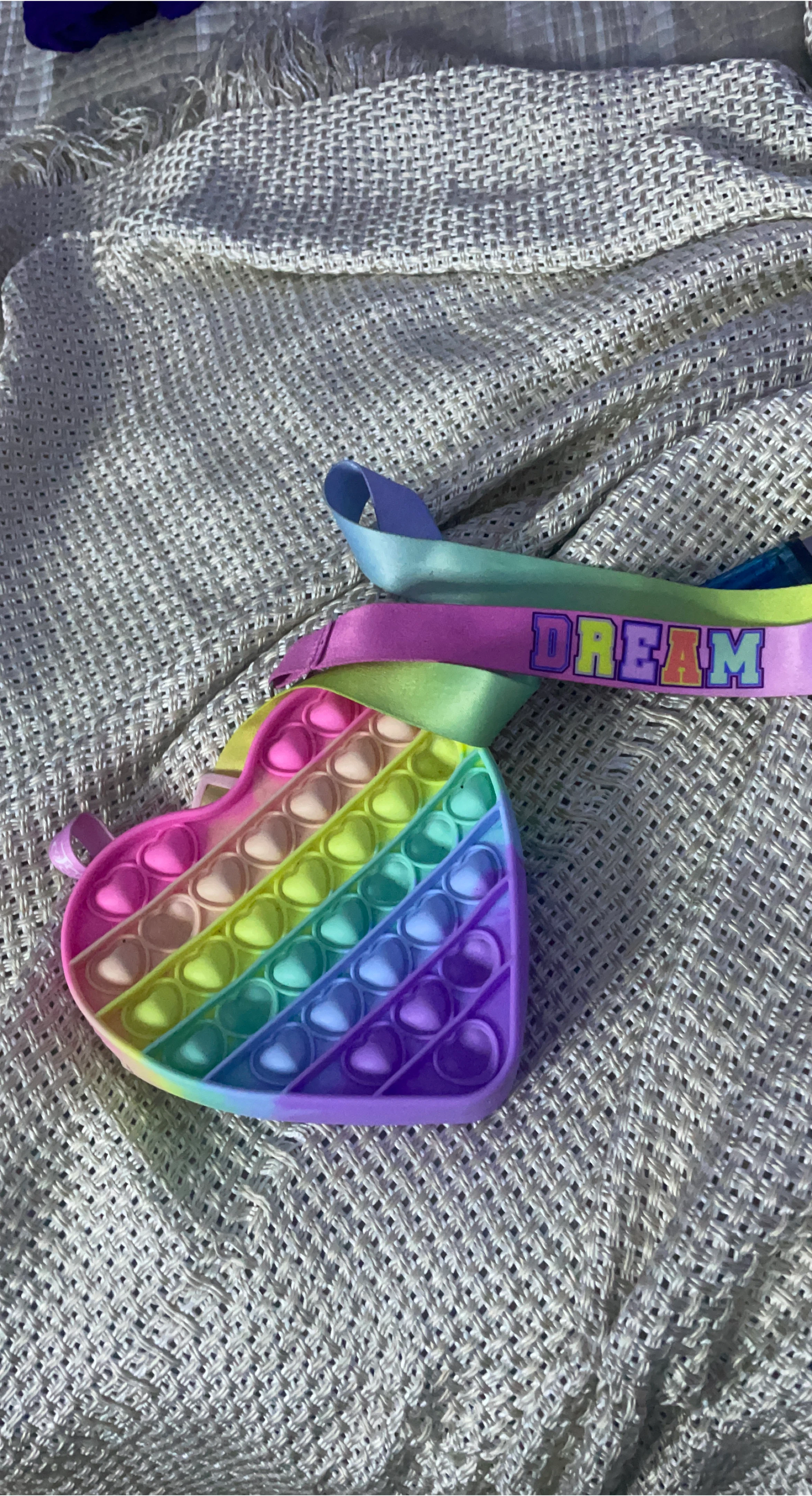 Rainbow Heart Pop It Fidget Toy