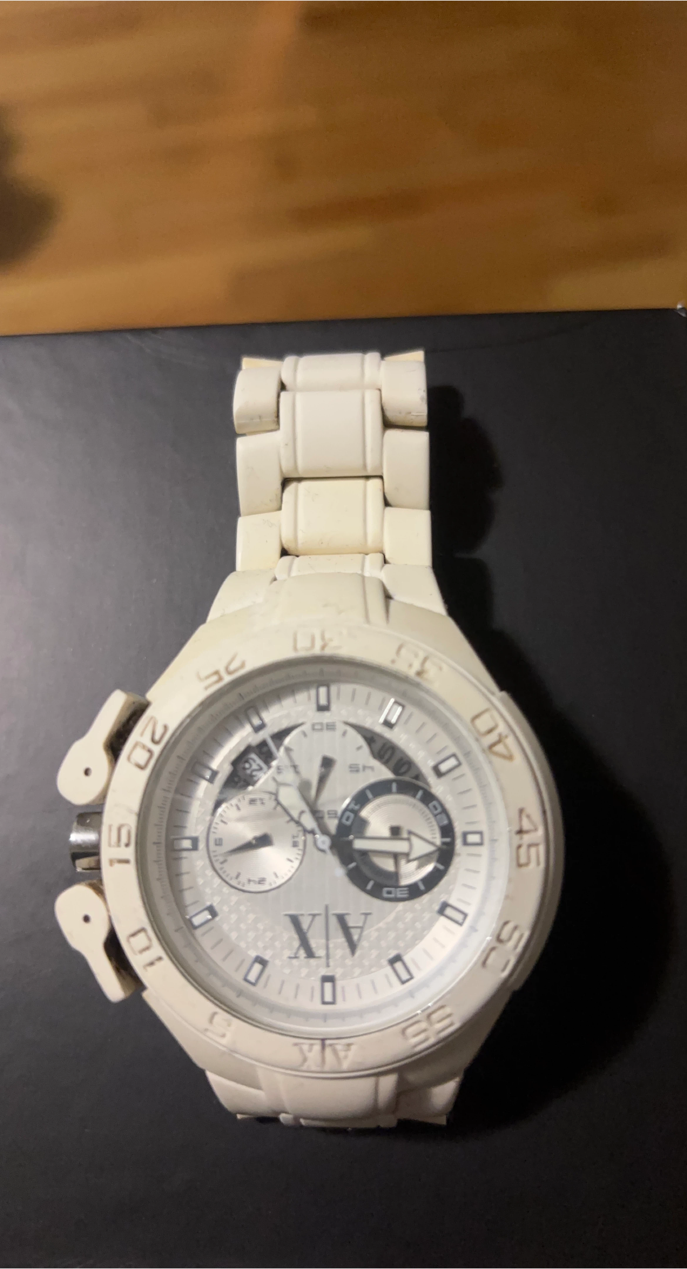 Armani Exchange White Watch